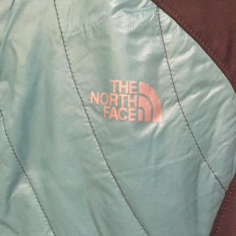 Gray Turquoise North Face Jacket - image 2